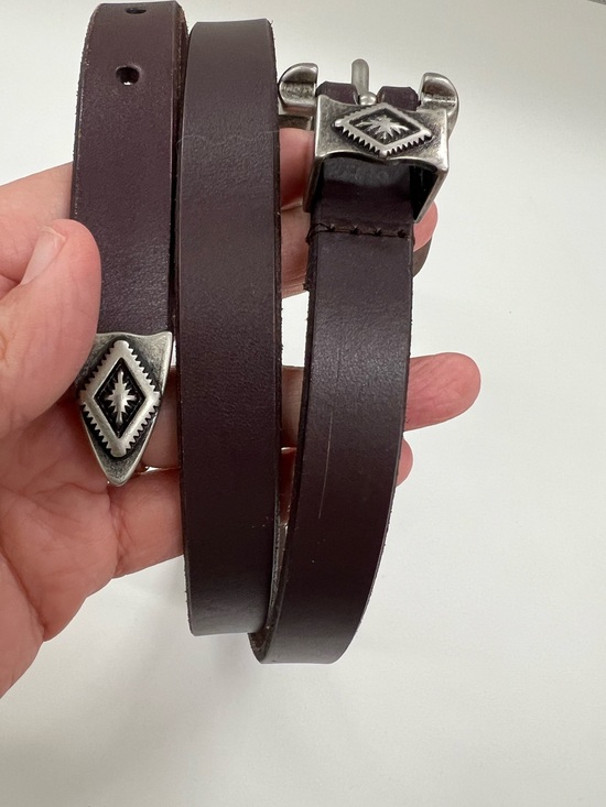 American Eagle Women’s Genuine Cow Leather Belt Brown Western Size M/L main image 8